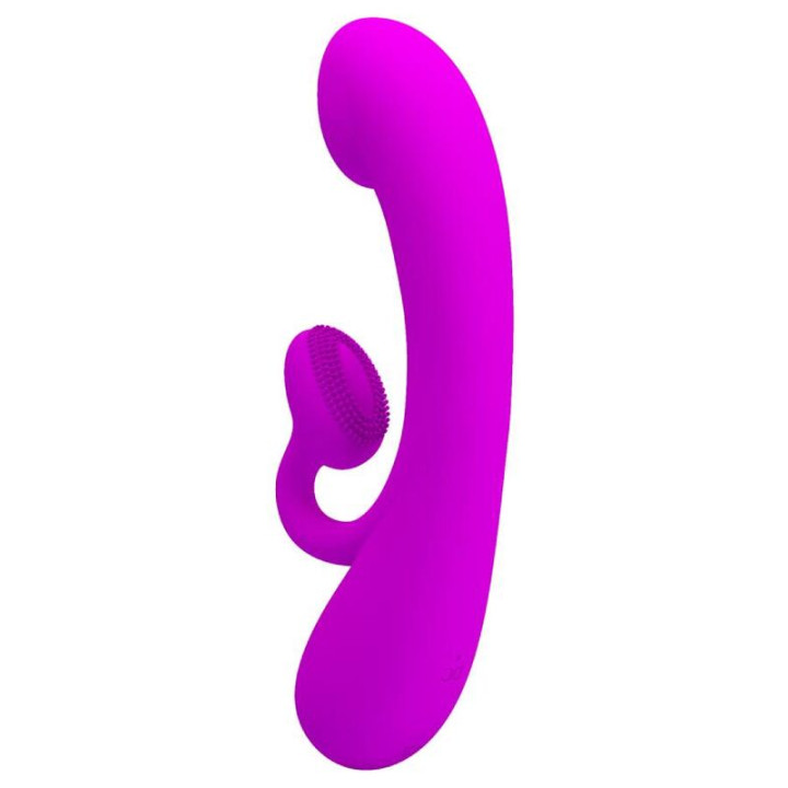 PRETTY LOVE - VIBRATEUR ET SUCCION CLITORISÉ EN SILICONE SINCÈRE VIOLET