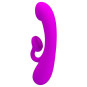 PRETTY LOVE - VIBRATEUR ET SUCCION CLITORISÉ EN SILICONE SINCÈRE VIOLET