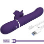 PRETTY LOVE - VIBRATEUR MULTIFONCTION LAPIN 4 EN 1 PAPILLON VIOLET