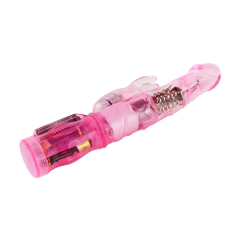 BAILE - MINI ROTATEUR LAPIN ROSE AVEC SUPERSTIMULATEUR