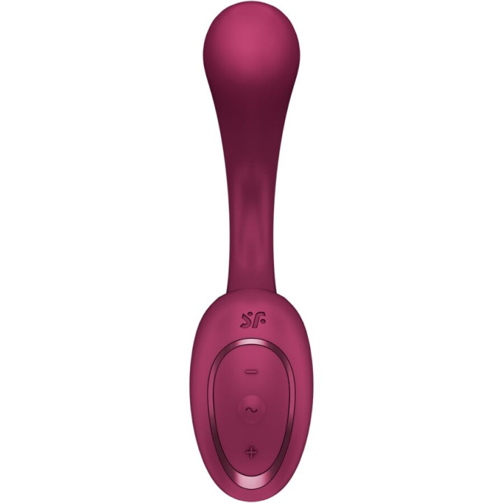 SATISFYER - G FOR GODDESS 2 BOUTEILLE VIBRATEUR LAPIN BORDEAUX