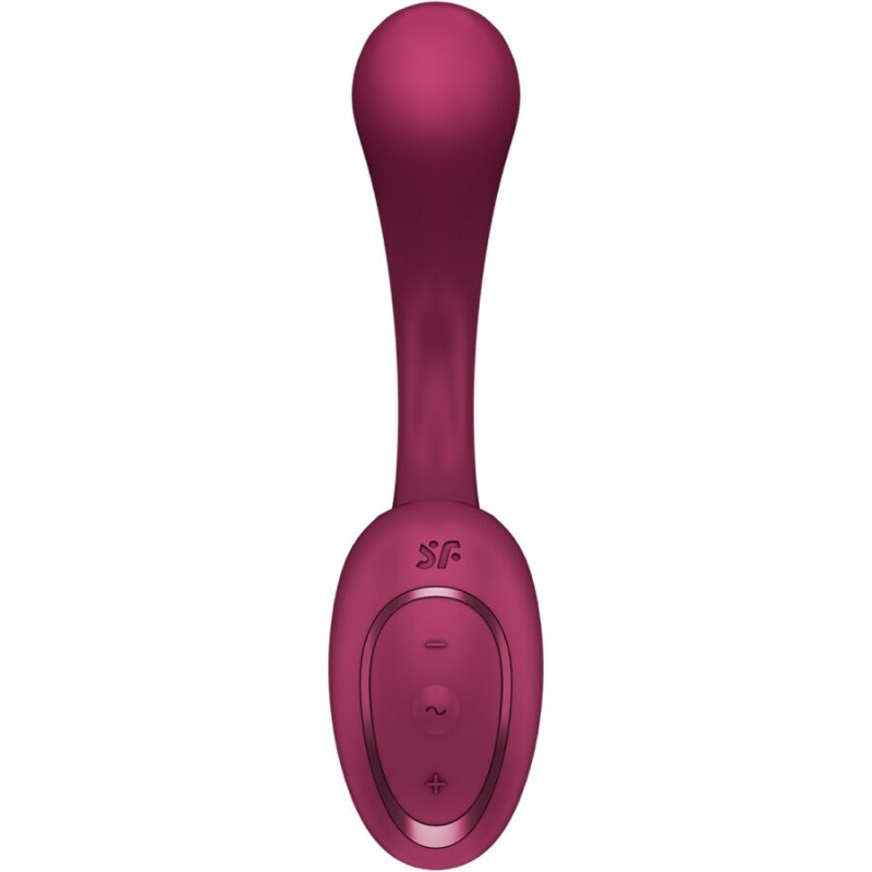 SATISFYER - G FOR GODDESS 2 BOUTEILLE VIBRATEUR LAPIN BORDEAUX