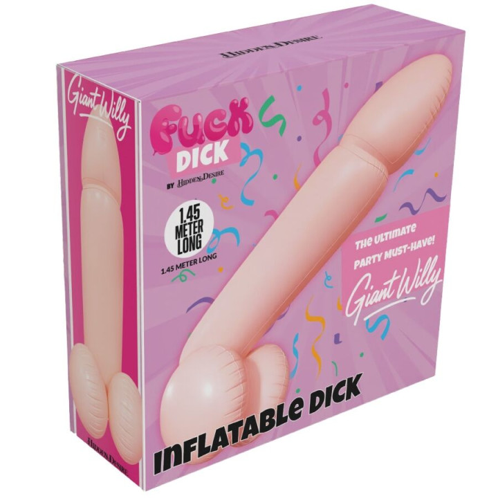 HIDDEN DESIRE - PÉNIS GONFLABLE GÉANT WILLY 145 CM