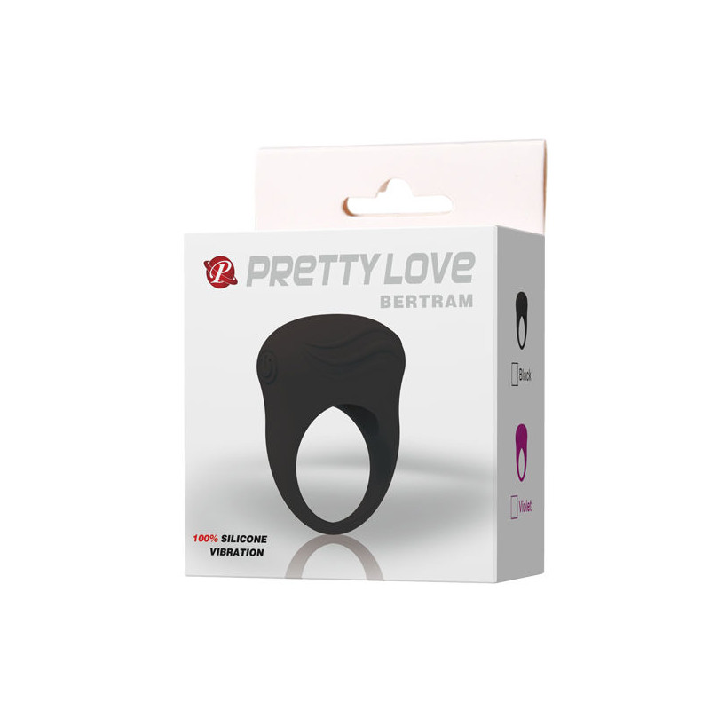 PRETTY LOVE - BERTRAM ANNEAU VIBRATEUR NOIR
