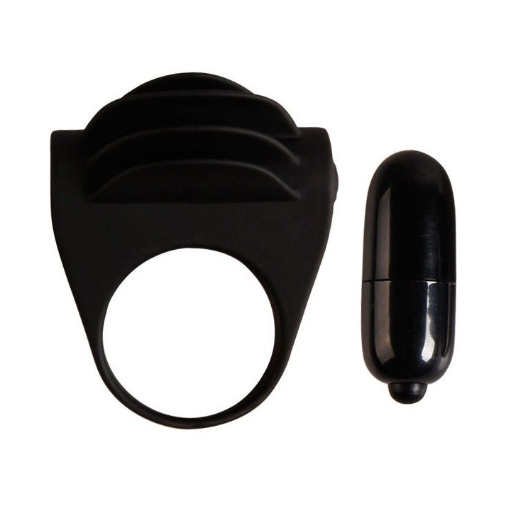 PRETTY LOVE - ANNEAU VIBRATEUR NOIR CHESTER