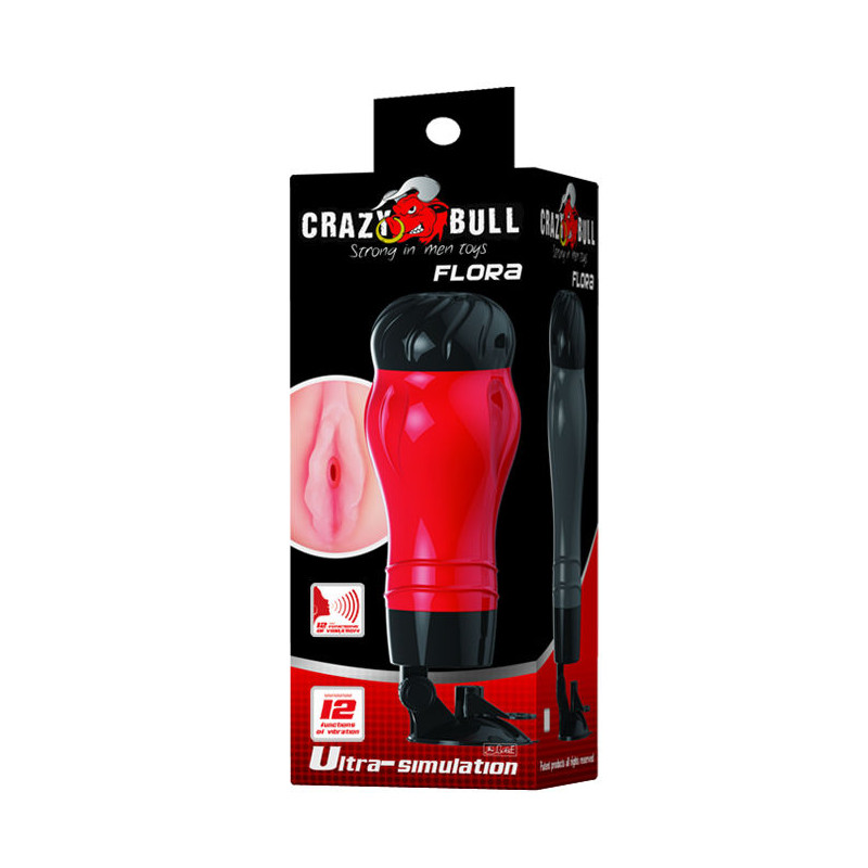 CRAZY BULL - FLORA VAGINA AVEC BASE DE MASTURBATEUR VOIX