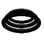 JOYDIVISION POTENZDUO - PLUS LOT DE 3 ANNEAUX NOIR - S, M, L