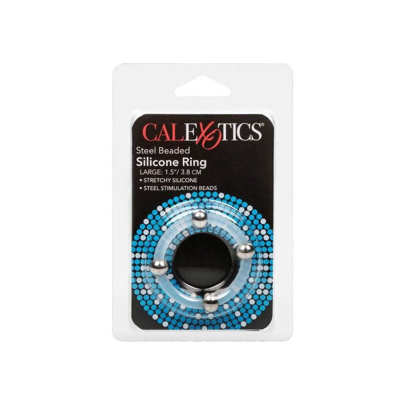 CALEXOTICS - BAGUE EN SILICONE PERLÉE ACIER L