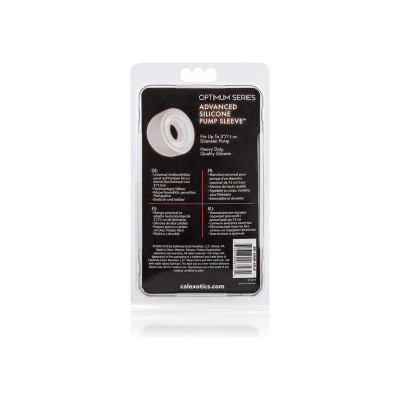 CALEXOTICS - MANCHON DE POMPE EN SILICONE ADV TRANSPARENT