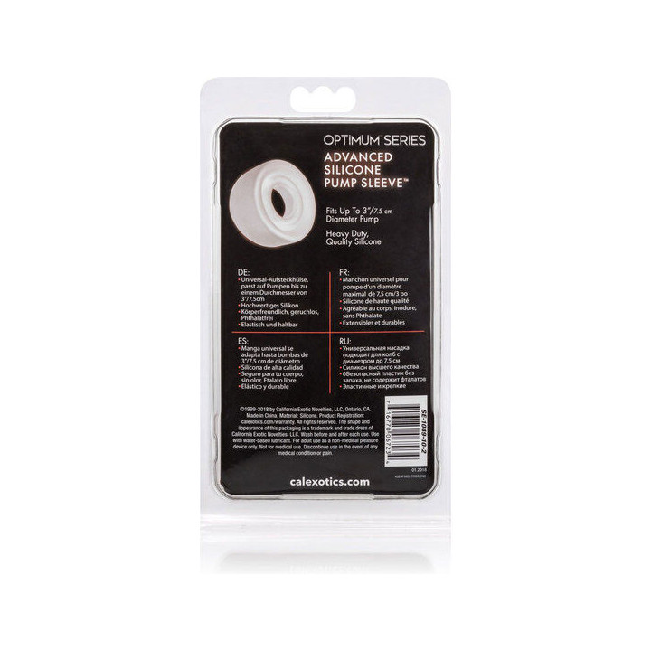 CALEXOTICS - MANCHON DE POMPE EN SILICONE ADV TRANSPARENT