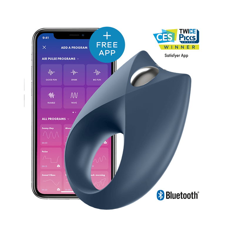 SATISFYER - APPLICATION PUISSANTE DE VIBRATEUR  UN ANNEAU ROYAL