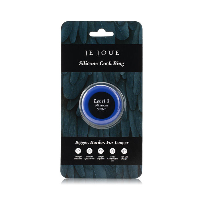 JE JOUE - BAGUE SILICONE BLEUE STRANGULATION MINIMUM