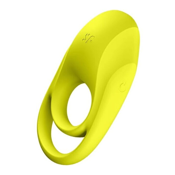 SATISFYER - VIBRATEUR  ANNEAU SPECTACULAIRE DUO JAUNE
