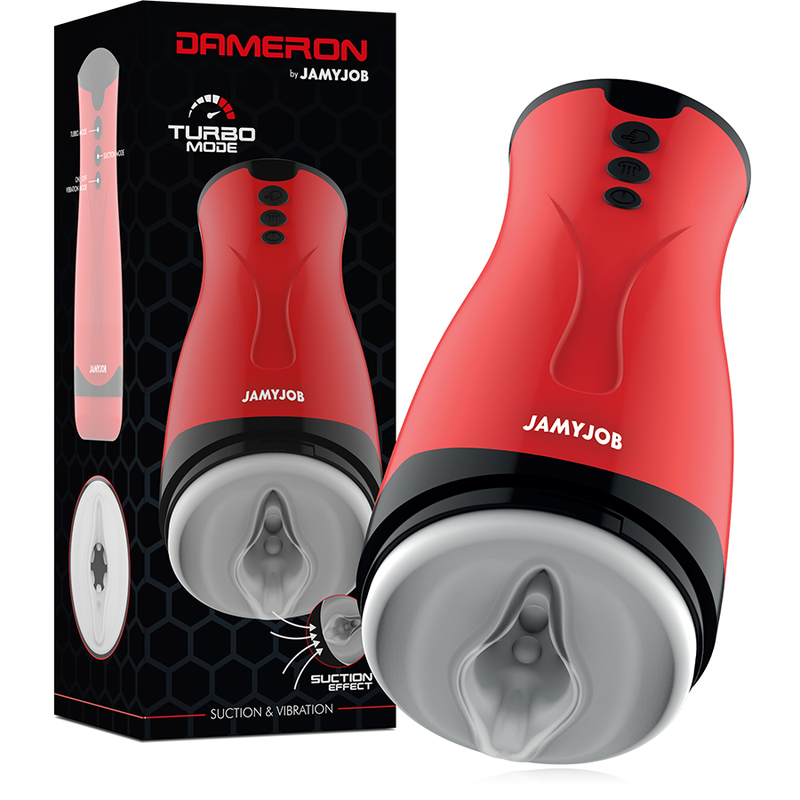JAMYJOB - MASTURBATEUR À ASPIRATION ET VIBRATION DAMERON