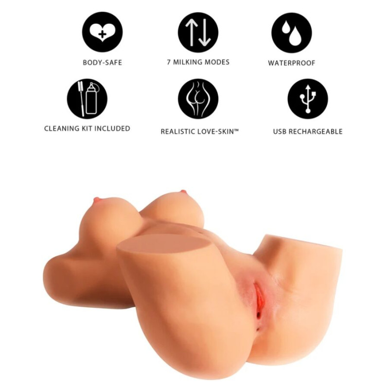 DÉSIR CACHÉ - TORSE DE PUTE MÉGA TRAITE FÉMININE MASTURBATEUR 22 KG