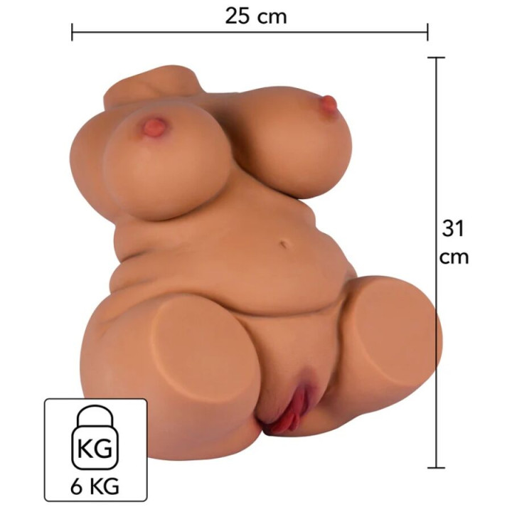 HIDDEN DESIRE - FAT FUCK QUEEN TORSO MASTURBATEUR FÉMININ 6 KG