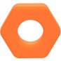 CALEXOTICS - ALPHA BAGUE PROLONG SEXAGON ORANGE