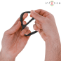 INTENSE - BOBBY DOUBLE ANNEAU PÉNIS EN SILICONE NOIR