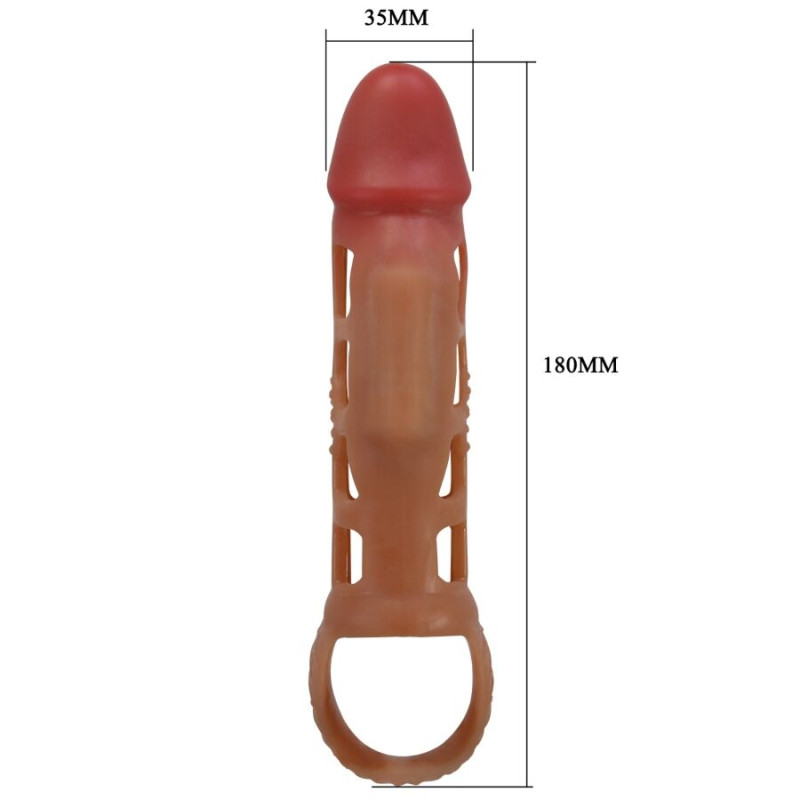 PRETTY LOVE - MANCHON PÉNIS VIBRANT PRESTON 18 CM