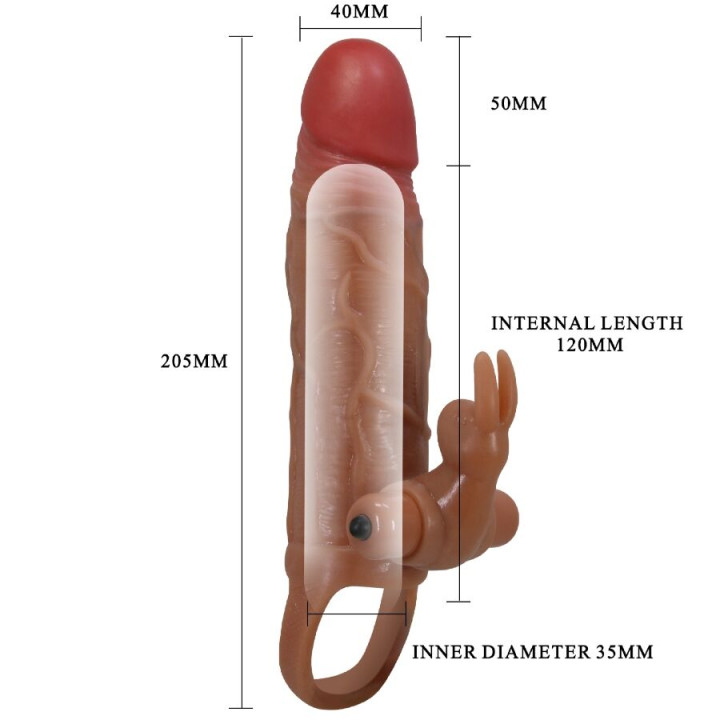 PRETTY LOVE - OSMAR MANCHON PÉNIS + STIMULATEUR DE CLITORIS VIBRANT