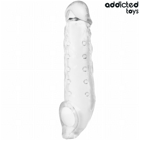 ADDICTED TOYS - GAINE PÉNIS TRANSPARENTE TAILLE M 27 CM