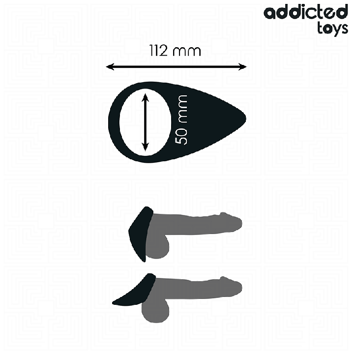 ADDICTED TOYS - ANNEAU PÉNIS EN FORME DE LARME