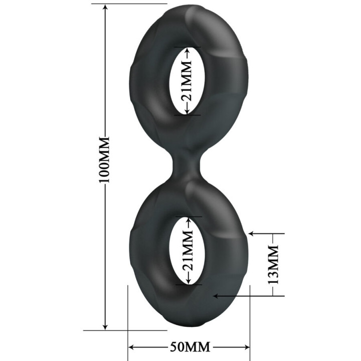 CRAZY BULL - RADWAN DOUBLE BAGUE EN SILICONE MODÈLE 19