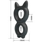 CRAZY BULL - BAGUE DOUBLE EN SILICONE TORAN MODÈLE 20