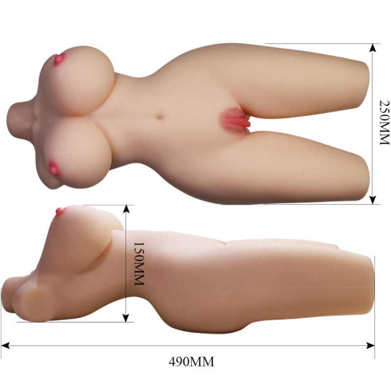 CRAZY BULL - TORSE FÉMININ RÉALISTE TIFFANY VAGIN ET ANAL 5,5 KG