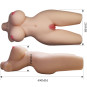 CRAZY BULL - TORSE FÉMININ RÉALISTE TIFFANY VAGIN ET ANAL 5,5 KG