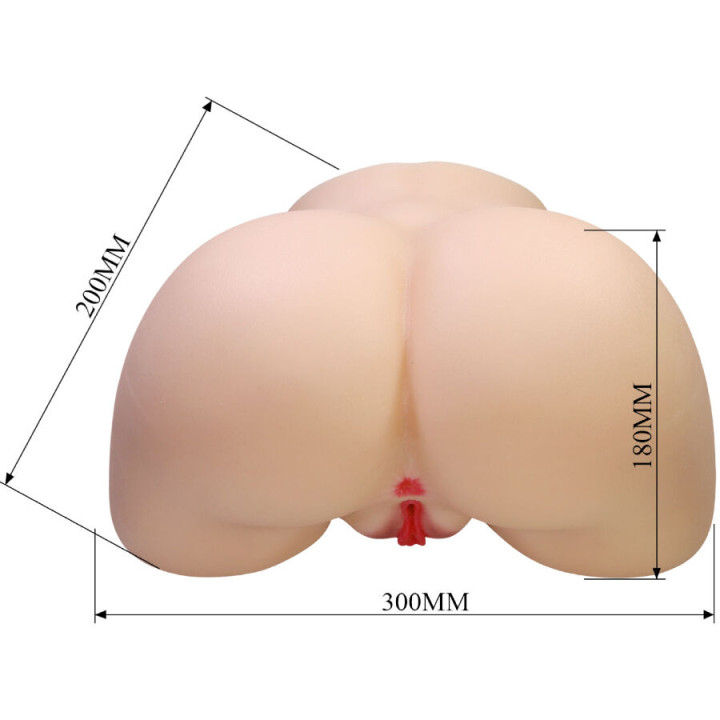 CRAZY BULL - OLIVIA FESSES FÉMININES RÉALISTES VAGIN ET ANAL 5,5 KG