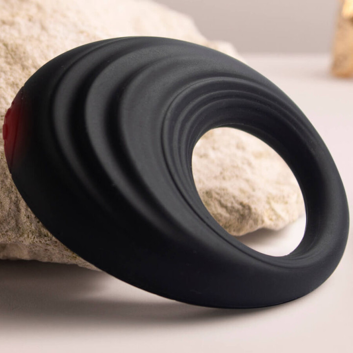 ROCKS-OFF - ANNEAU PÉNIS VIBRANT SPIRE BLACK