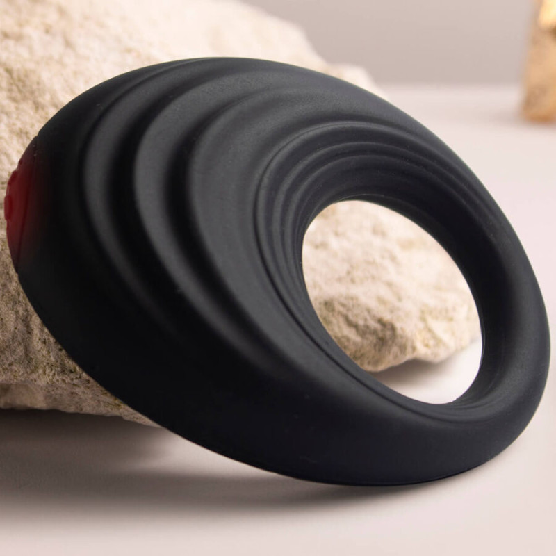 ROCKS-OFF - ANNEAU PÉNIS VIBRANT SPIRE BLACK