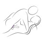 ROCKS-OFF - ANNEAU DE MASTURBATION EN SILICONE NOIR TWIST