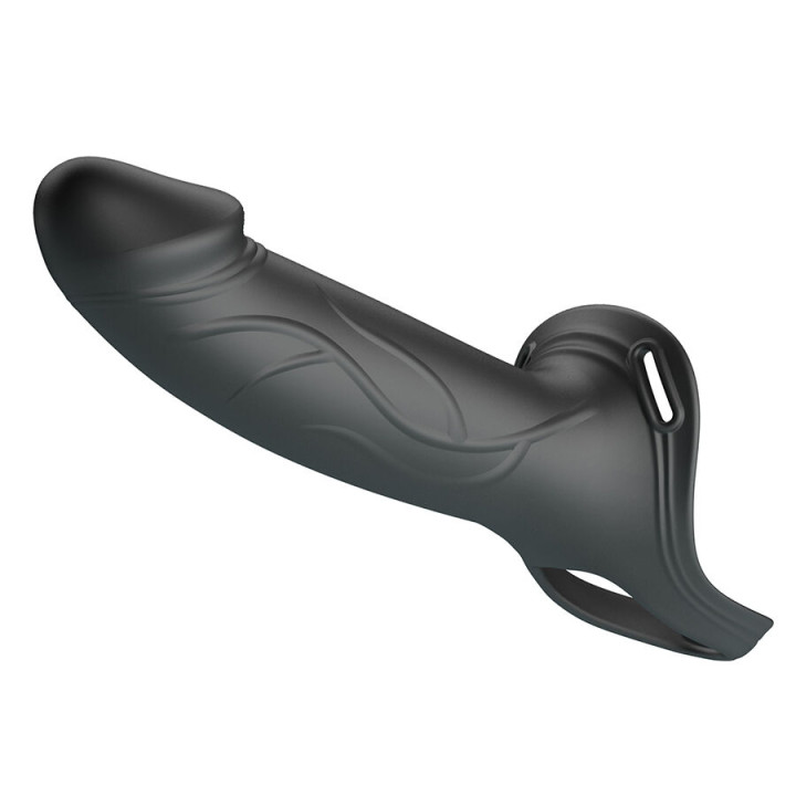 PRETTY LOVE - LANDON BLACK STRAP-ON VIBRANT