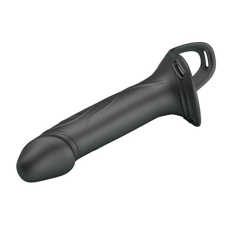 PRETTY LOVE - LANDON BLACK STRAP-ON VIBRANT