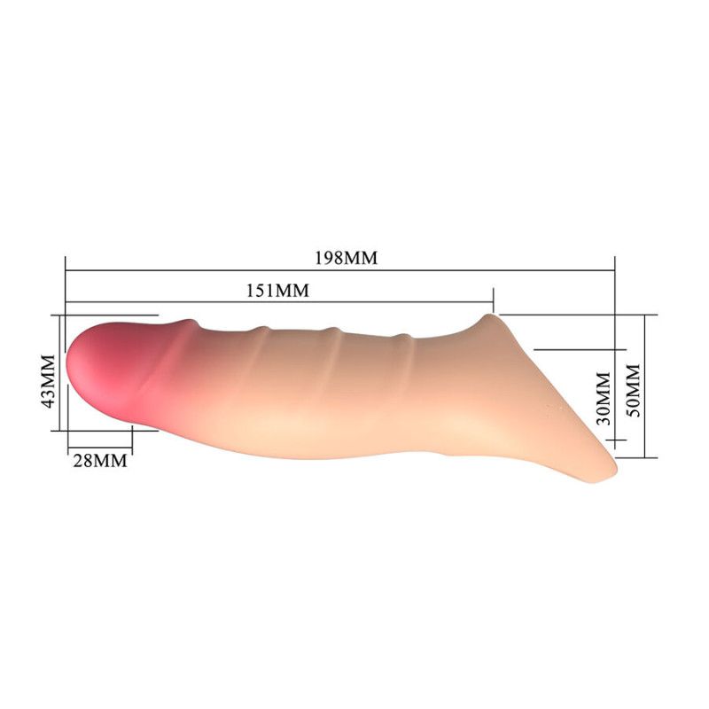 PRETTY LOVE - DARNELL REALISTIC EFFECT PENIS COVER