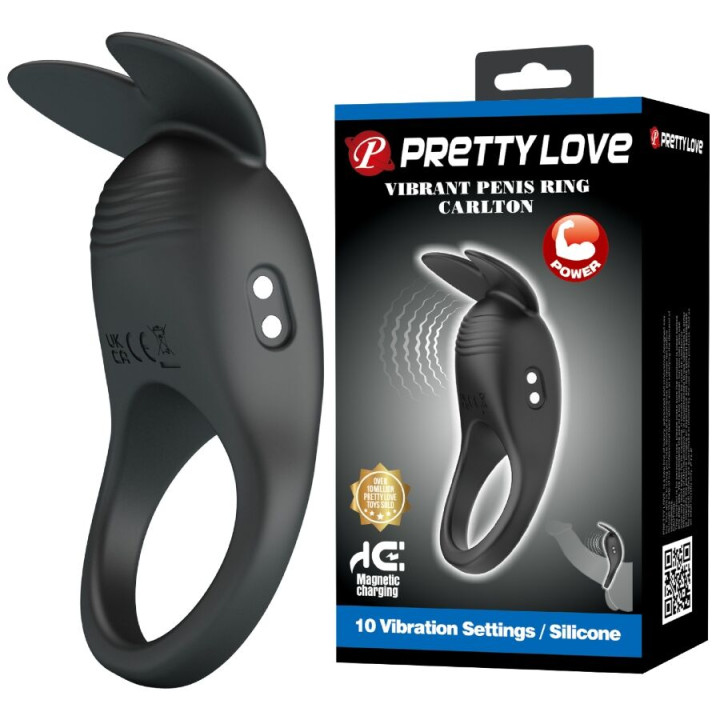 PRETTY LOVE - CARLTON ANNEAU PÉNIS AVEC STIMULATEUR CLITORIAL