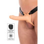 HIDDEN DESIRE - INFERNO MANCHON PÉNIS VIBRANT AVEC STRAP-ON 18 CM