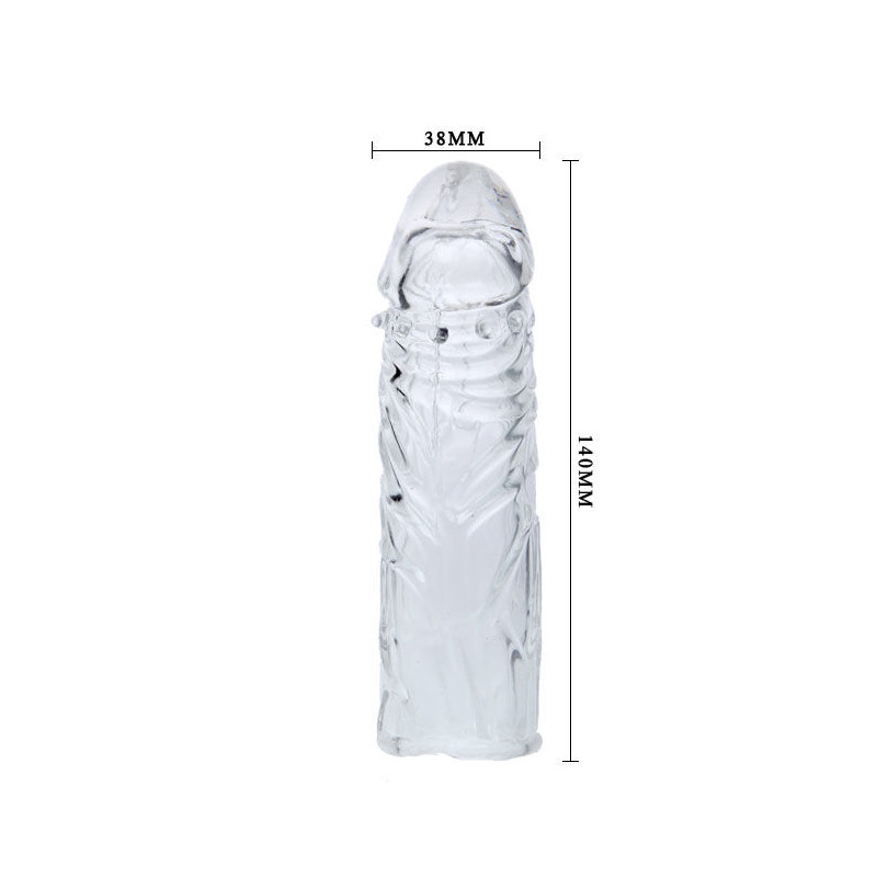 BAILE - HOUSSE LILAS POUR LE PÉNIS EN SILICONE ADAPTABLE 13 CM