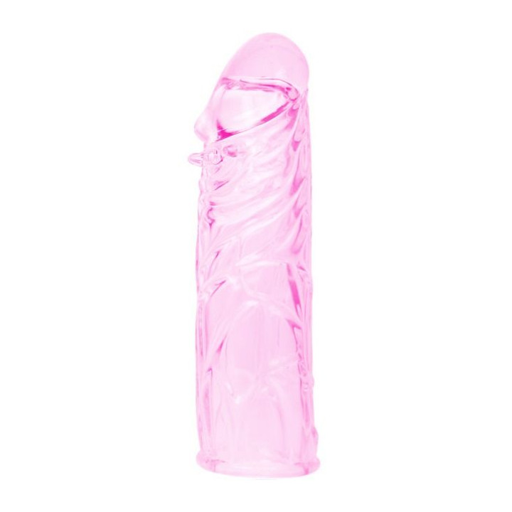 BAILE - HOUSSE DE PÉNIS EN SILICONE STIMULANTE ROSE 13 CM