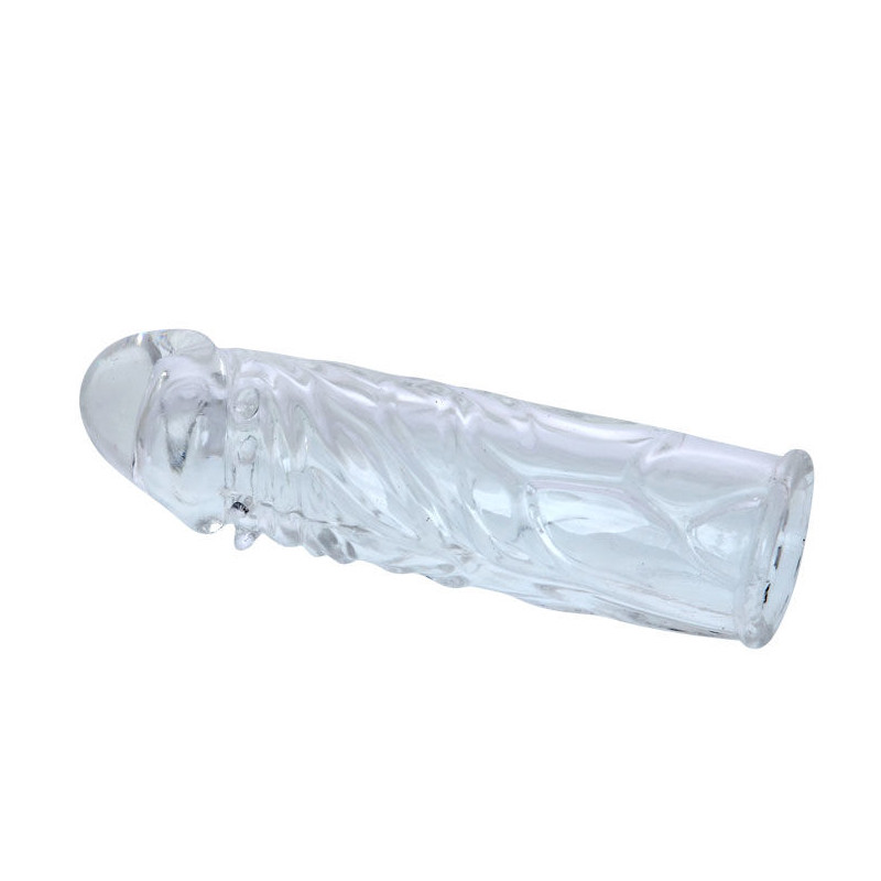BAILE - COUVERCLE DE PÉNIS EN SILICONE TRANSPARENT 13 CM