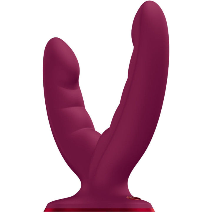 FUN FACTORY - RYDE DOUBLE GODEMICHET ROUGE VIN