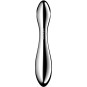 SATISFYER - PURE GRAVITY 2 GODEMICHET DOUBLE EXTRÉMITÉ EN ACIER INOXYDABLE