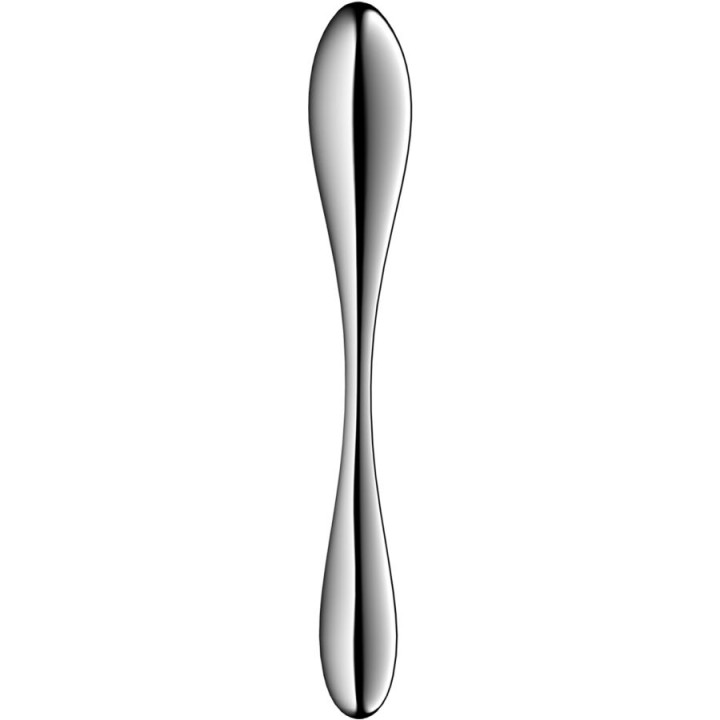 SATISFYER - STAR FORCE 3 GODEMICHET DOUBLE EN ACIER INOXYDABLE