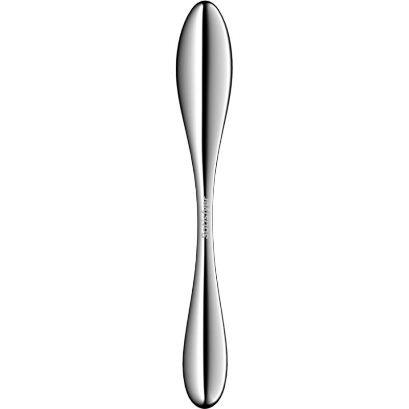SATISFYER - STAR FORCE 3 GODEMICHET DOUBLE EN ACIER INOXYDABLE