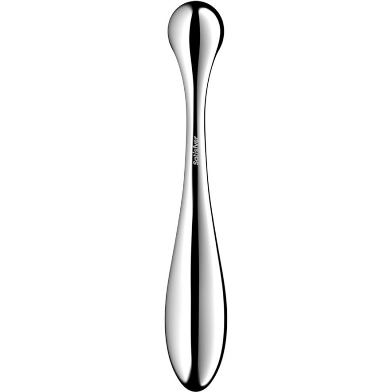 SATISFYER - STAR FORCE 4 GODEMICHET DOUBLE EN ACIER INOXYDABLE