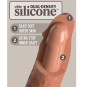 KING COCK - ELITE GODE RÉALISTE VIBRANT & SILICONE 20.3 CM CARAMEL