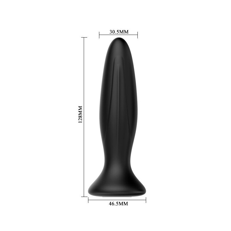 MR PLAY - PLUG ANAL VIBRATEUR NOIR RECHARGEABLE