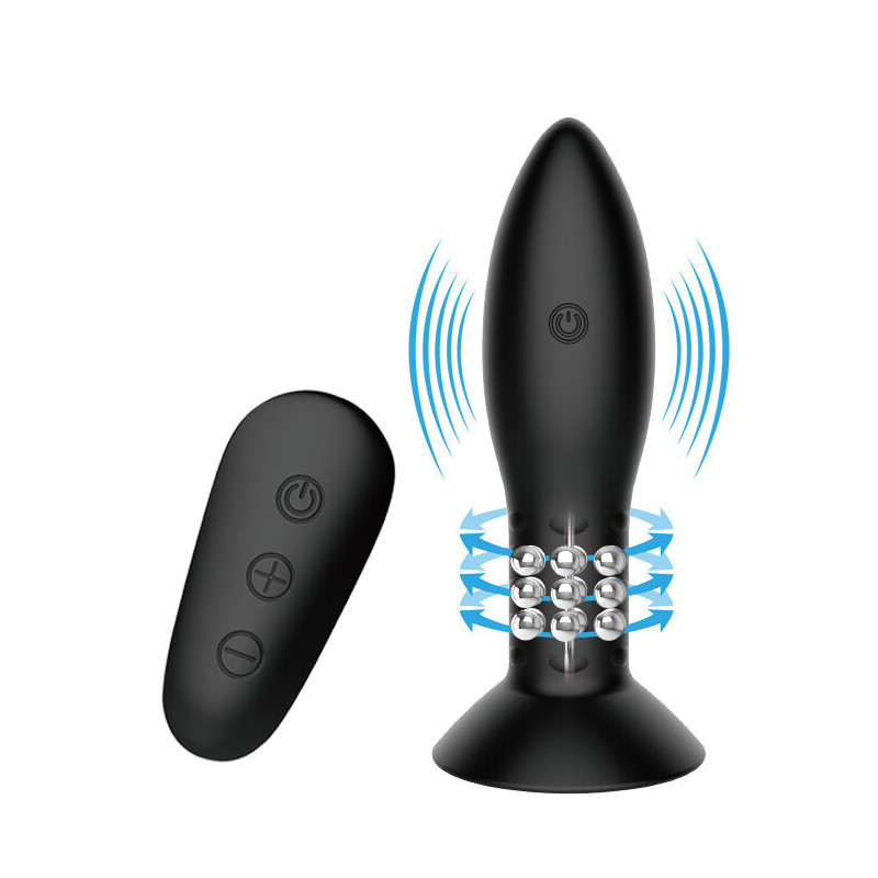 MR PLAY - PLUG AVEC TÉLÉCOMMANDE  BILLES TOURNANTES NOIRES